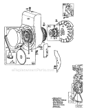 Part Location Diagram of 297585 Briggs and Stratton Bushing- Cylinder